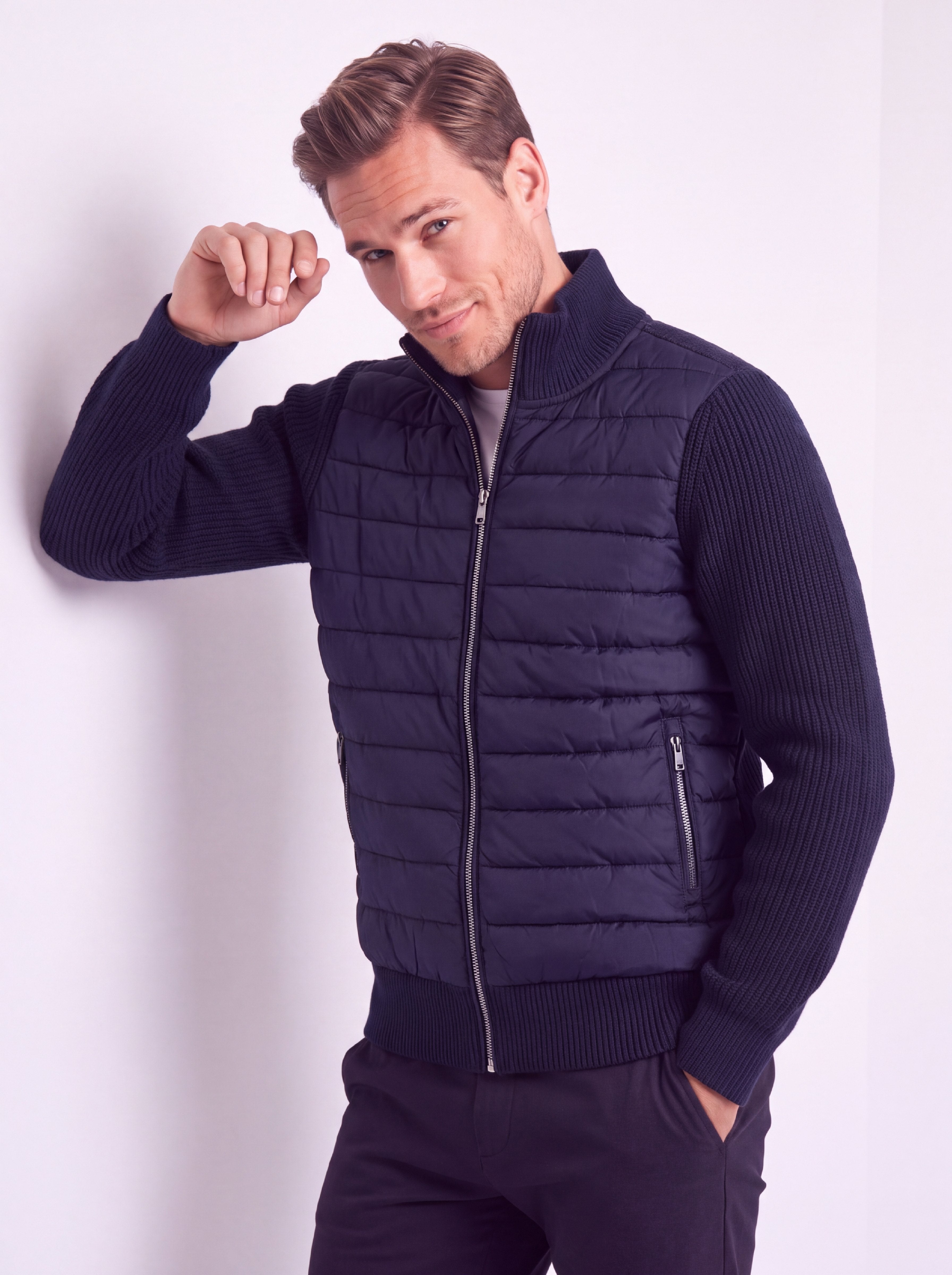 Regular Cardigan Navy