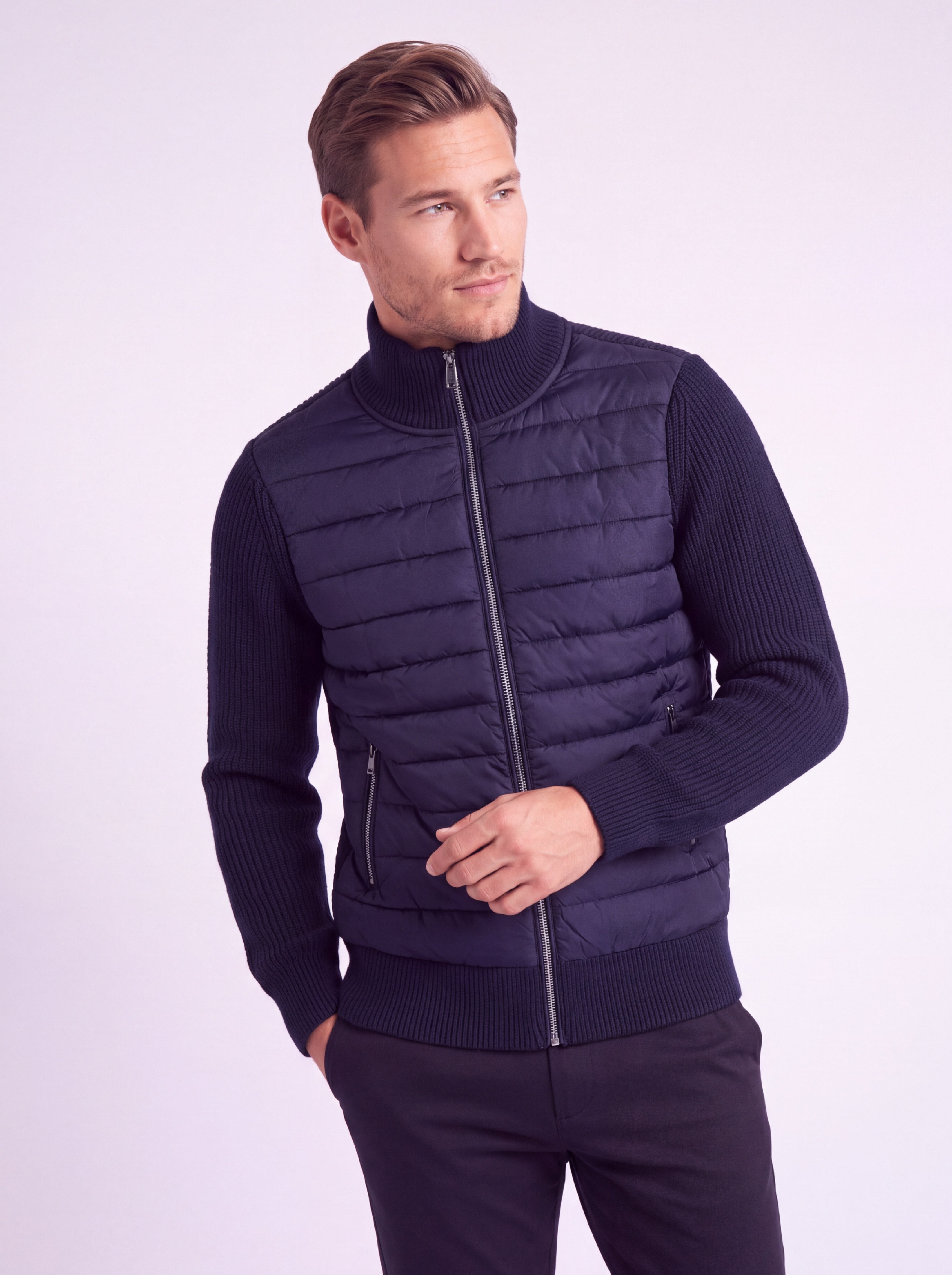 Regular Cardigan Navy